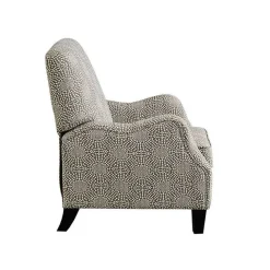 Outlet Kirklands Home Beige Pattern Liam Push-Back Recliner