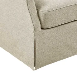 Sale Kirklands Home Beige Skirted Swivel Martha Stewart Accent Chair Tan