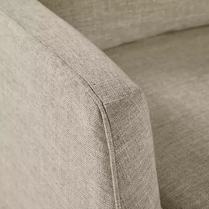 Sale Kirklands Home Beige Skirted Swivel Martha Stewart Accent Chair Tan