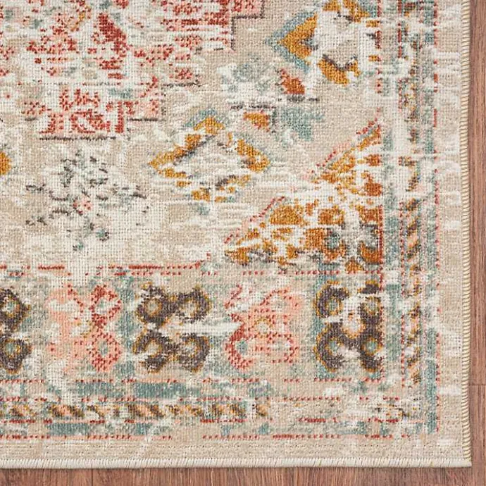 Kirklands Home Beige Southwestern Mosaic Outdoor Area Rug, 5x7