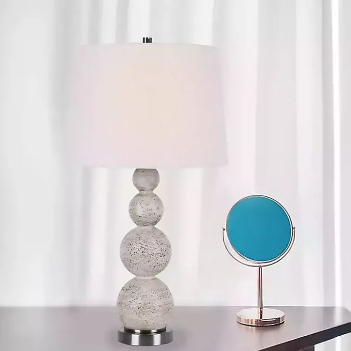 Online Kirklands Home Beige Stacked Sphere Table Lamps Ivory