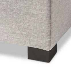 Sale Kirklands Home Beige Tufted Contemporary Storage Bench