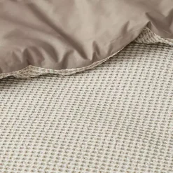 Sale Kirklands Home Beige Waffle Weave 3-pc. Queen Duvet Cover Set Tan