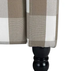 Clearance Kirklands Home Beige Windowpane Plaid Recliner