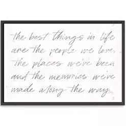 New Kirklands Home Best Things Framed Canvas Art Print, 38x26 in.