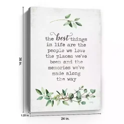 Best Kirklands Home Best Things in Life Canvas Art Print, 24x36 in.