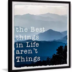 Discount Kirklands Home Best Things in Life Framed Wall Plaque