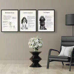 Best Kirklands Home Bichon Frise Facts Framed Wall Plaque