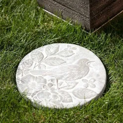Outlet Kirklands Home Bird Cement Stepping Stone Gray