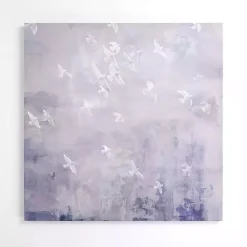 Sale Kirklands Home Birds in a Sky Canvas Art Print Purple