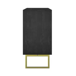 Discount Kirklands Home Black & Ivory Sunburst 4-Door Sideboard