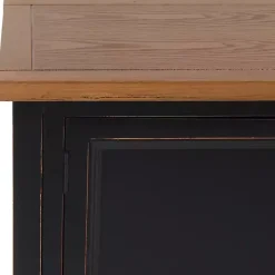 Clearance Kirklands Home & Oak 4-Drawer Charlotte Sideboard Black