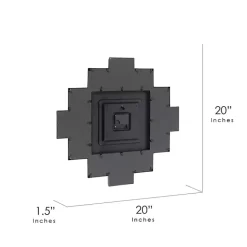 New Kirklands Home Black 12 Photo Frame Collage Clock
