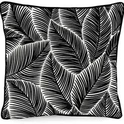 Hot Kirklands Home Black & White My Happy Place Outdoor Pillow