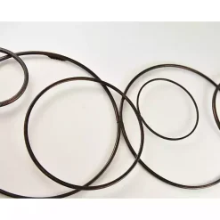 Hot Kirklands Home Abstract Circle Chain Wall Plaque Black