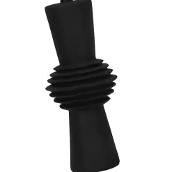 Sale Kirklands Home Black Abstract Column Table Lamp White