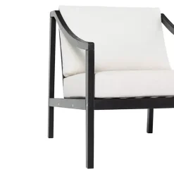 Discount Kirklands Home Black Acacia Wood Outdoor Club Chair