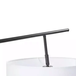 Clearance Kirklands Home Black Adjustable Arm Modern Floor Lamp White