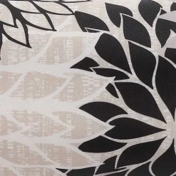 New Kirklands Home and Beige Floral Outdoor Bolster Pillow Black