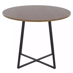 Sale Kirklands Home Black and Canary Cosmo Round Dining Table Brown