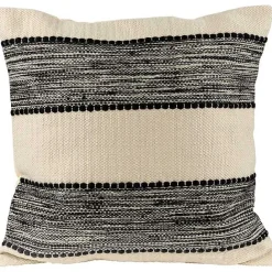 Outlet Kirklands Home Black and Cream Textured Indoor/Outdoor Pillow