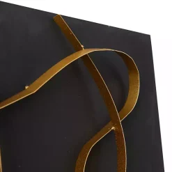 Clearance Kirklands Home Black and Gold Abstract Wall Plaque
