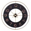 Hot Kirklands Home Black and Gold Open Frame Axis Clock