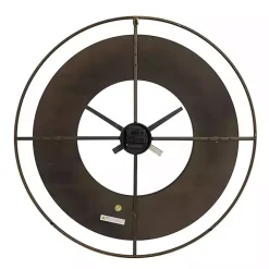 Hot Kirklands Home Black and Gold Open Frame Axis Clock