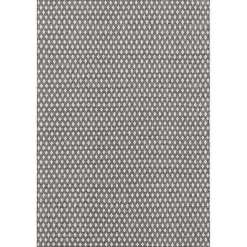 New Kirklands Home Black and Ivory Dainty Diamond Area Rug, 4x6