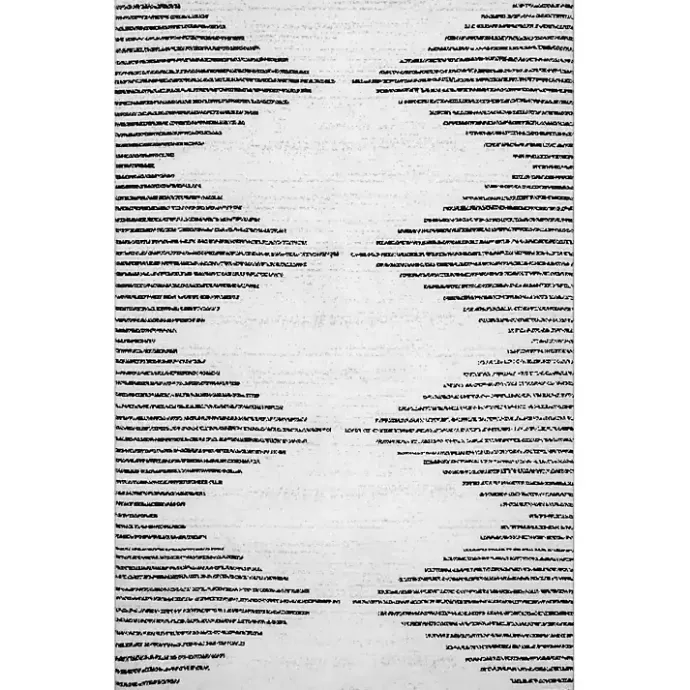 Sale Kirklands Home Black and Ivory Diamond Washable Runner