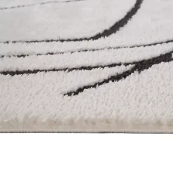 Online Kirklands Home Black and Ivory Monotone Geo Area Rug, 8x10