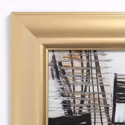 Online Kirklands Home Black and White Abstract I Gold Framed Art Print