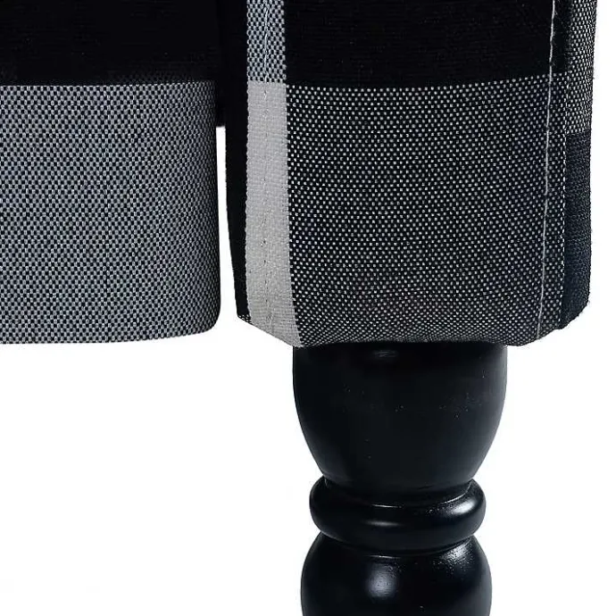 Outlet Kirklands Home Black and White Buffalo Check Recliner
