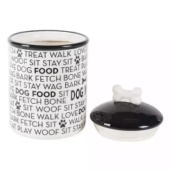 Outlet Kirklands Home Black and White Ceramic Canister