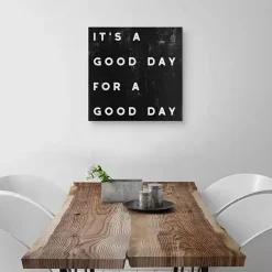 Kirklands Home Black and White It’s a Good Day Canvas Art Print