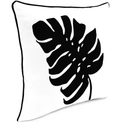 Hot Kirklands Home Black and White Palm Leaf Outdoor Pillow