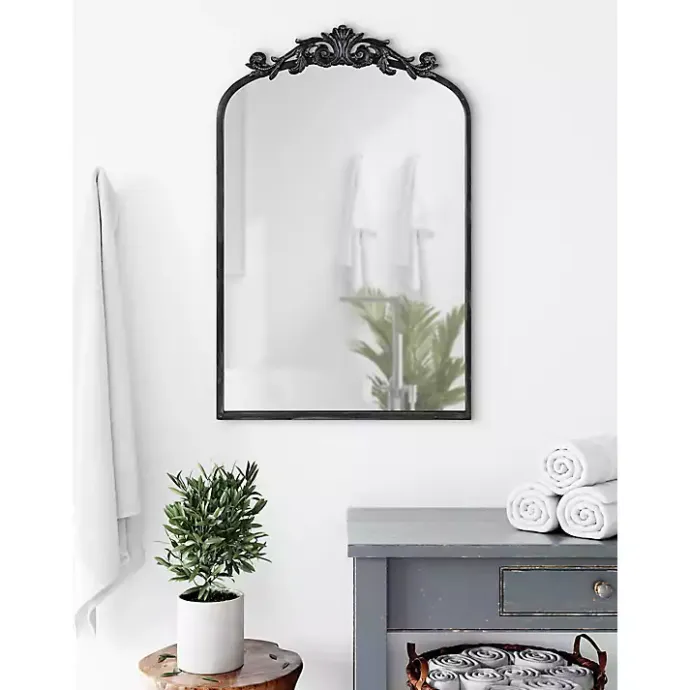 Best Kirklands Home Arendahl Arched Mirror, 19x31 in. Black