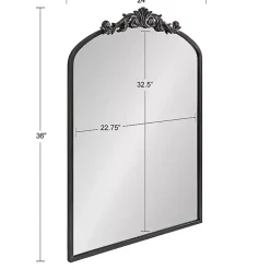 Kirklands Home Arendahl Arched Mirror, 24x36 in. Black