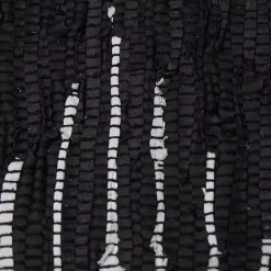 Outlet Kirklands Home Black Artisanal Leather Diamond Scatter Rug