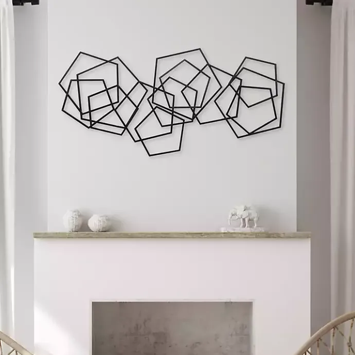 Online Kirklands Home Astraga Pentagon Plaque Black