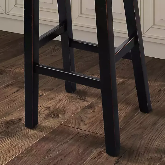 Online Kirklands Home Backless Cooper Counter Stools, Set of 2 Black