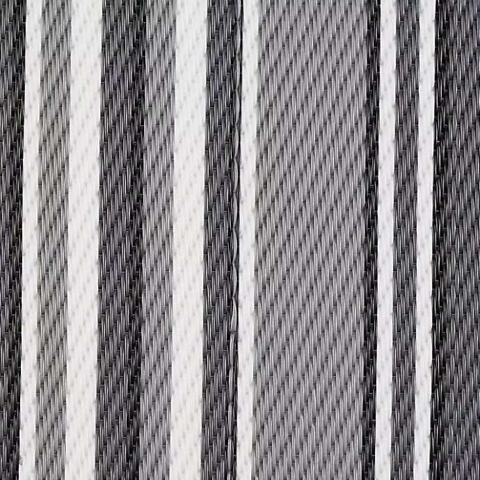 Hot Kirklands Home Black Barcode Stripe Outdoor Area Rug, 4x6