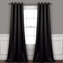 Hot Kirklands Home out Curtain Panel Set, 84 in. Black