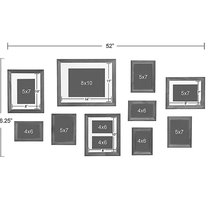 Online Kirklands Home Black Bordeaux 10-pc. Gallery Wall Frame Set