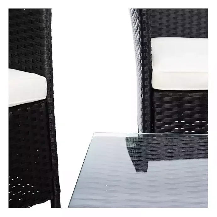 Best Kirklands Home Black Box Wicker 4-pc. Outdoor Living Set
