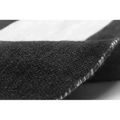Kirklands Home Black Cabana Stripe Indoor/Outdoor Area Rug, 5x7