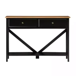 Outlet Kirklands Home Cara Console Table Black