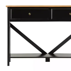 Outlet Kirklands Home Cara Console Table Black