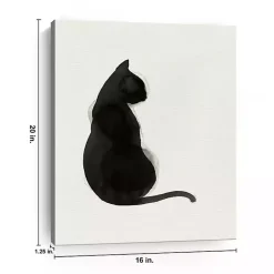Outlet Kirklands Home Black Cat Canvas Art Print