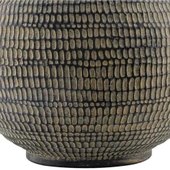 Online Kirklands Home Black Ceramic Carved Lyon Table Lamp White